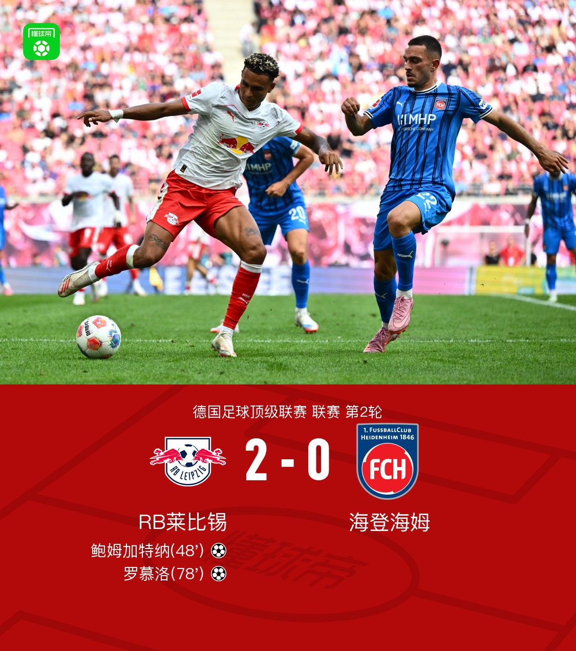 RB莱比锡在联赛中战胜对手,实力有增 RB莱比锡在联赛中战胜对手,实力有增